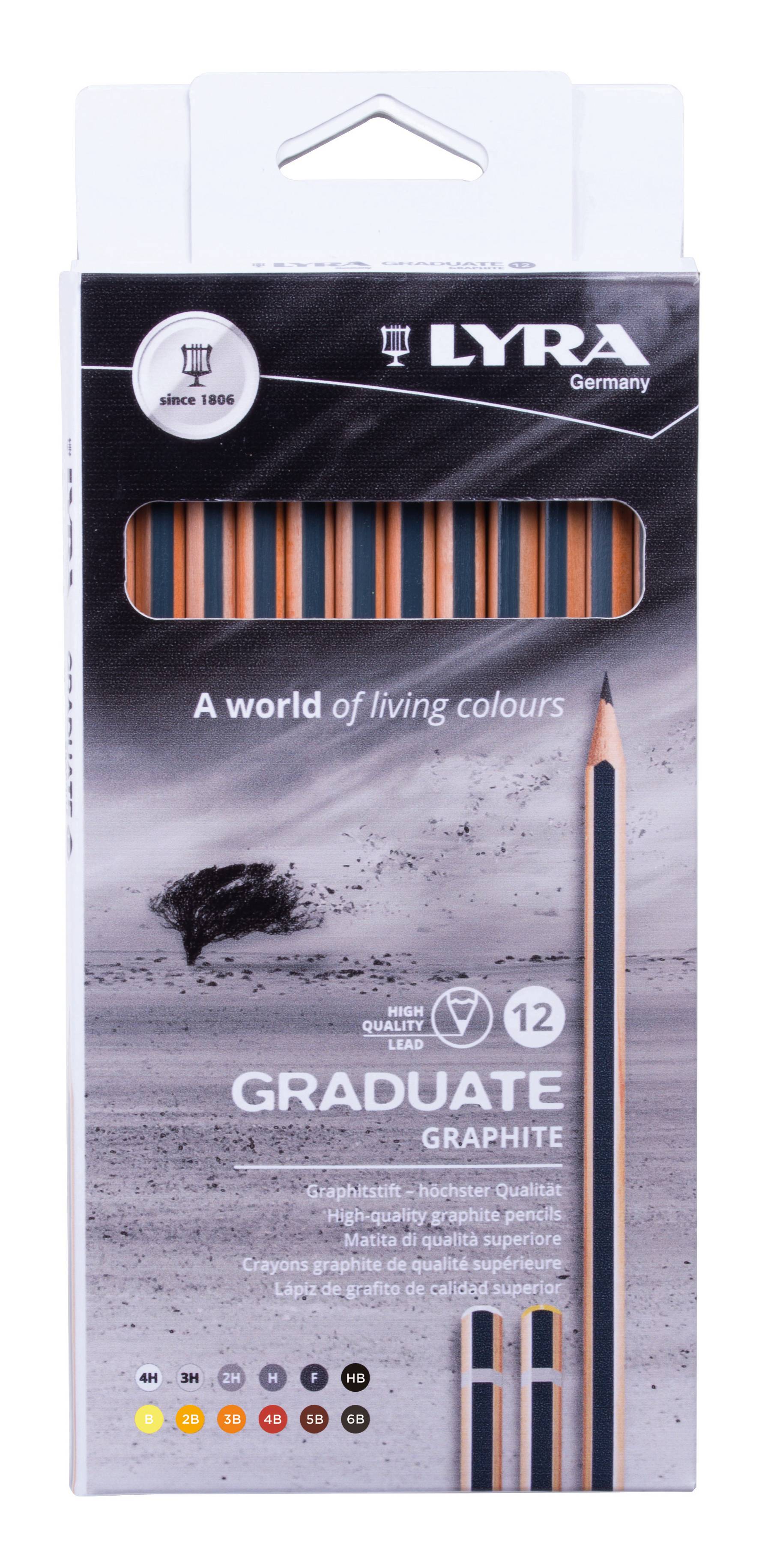 Комплект графитни моливи Lyra Graduate 12 бр