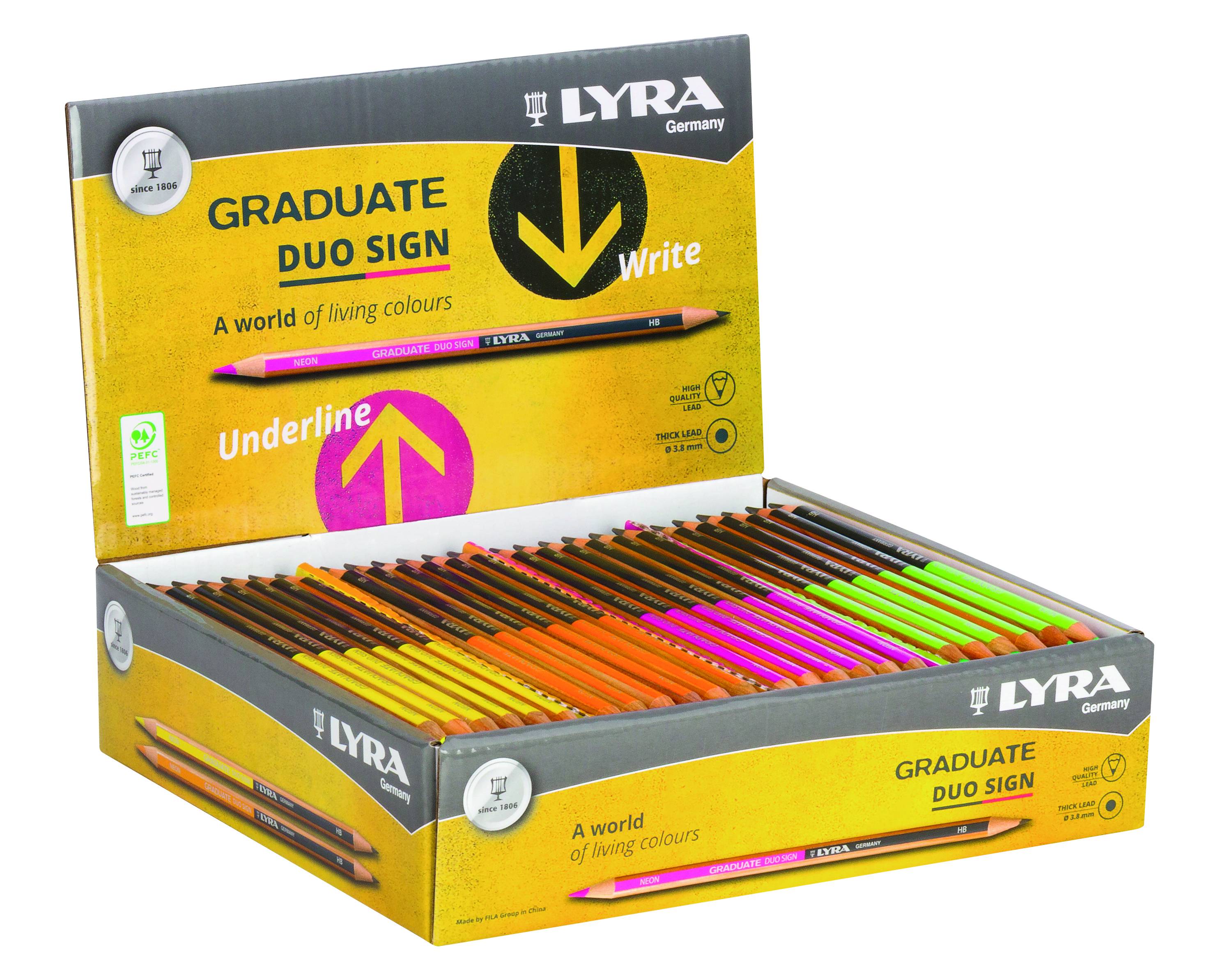 Дисплей с моливи LYRA Graduate Duo Sign Counter  72 бр