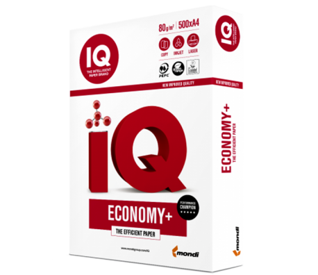 Копирна хартия IQ Economy Plus А4 80гр 500л