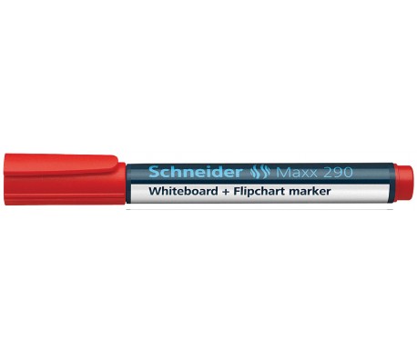Schneider 290 Maxx маркер за бяла дъска червен