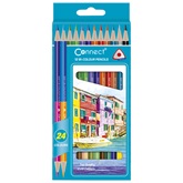 Двувърхи цветни моливи Connect 12бр-24 цвята 23561