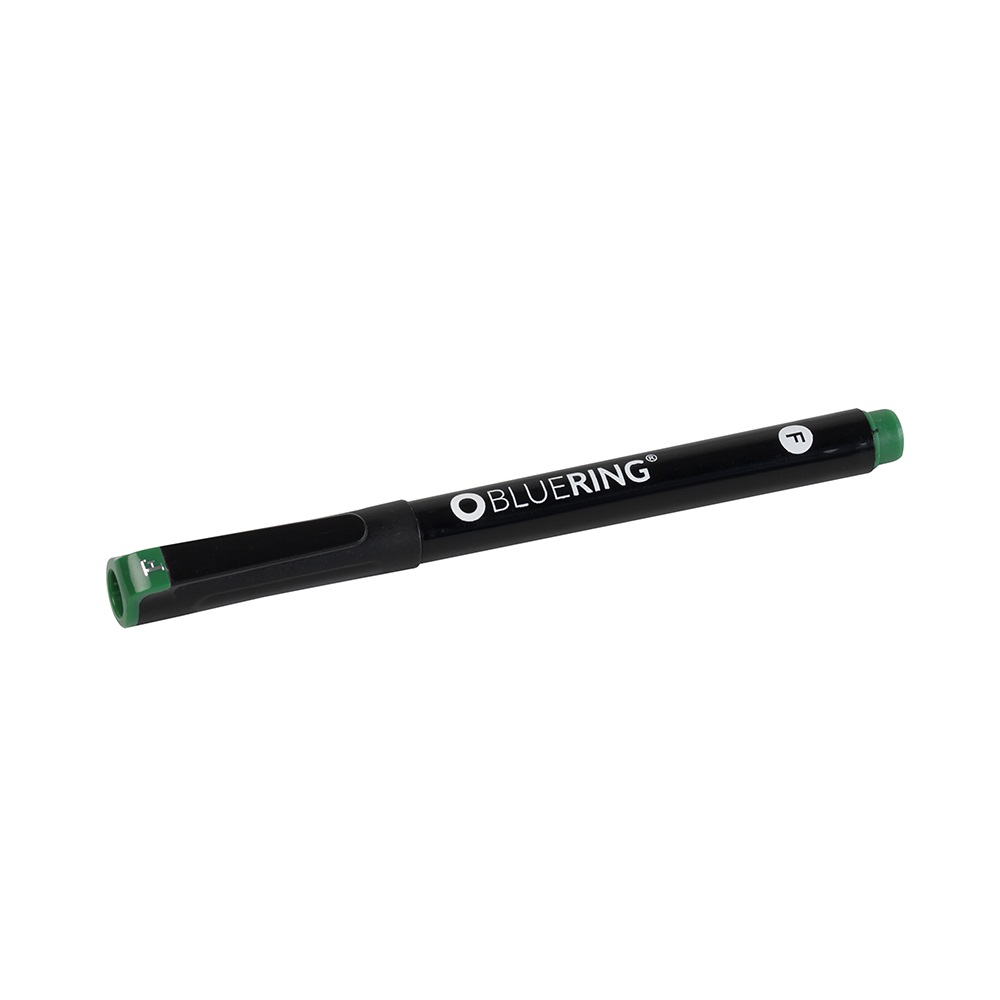 Bluering OHP перманентен маркер F зелен