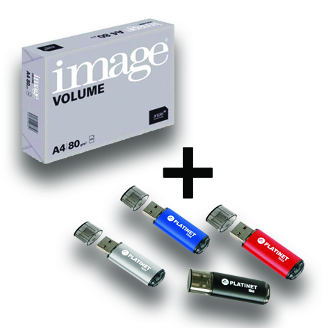 Флаш памет USB 2.0 X-Depo 16GB + 10 пакета Хартия Image volume А4 500л