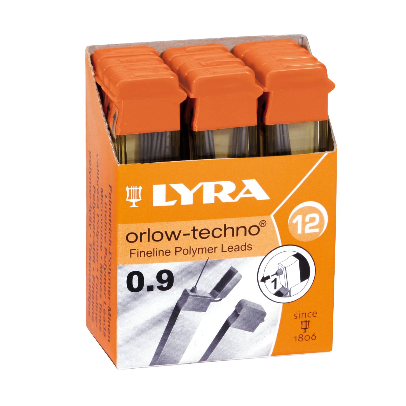 Lyra графити Orlow-Techno 0.9mm 2B