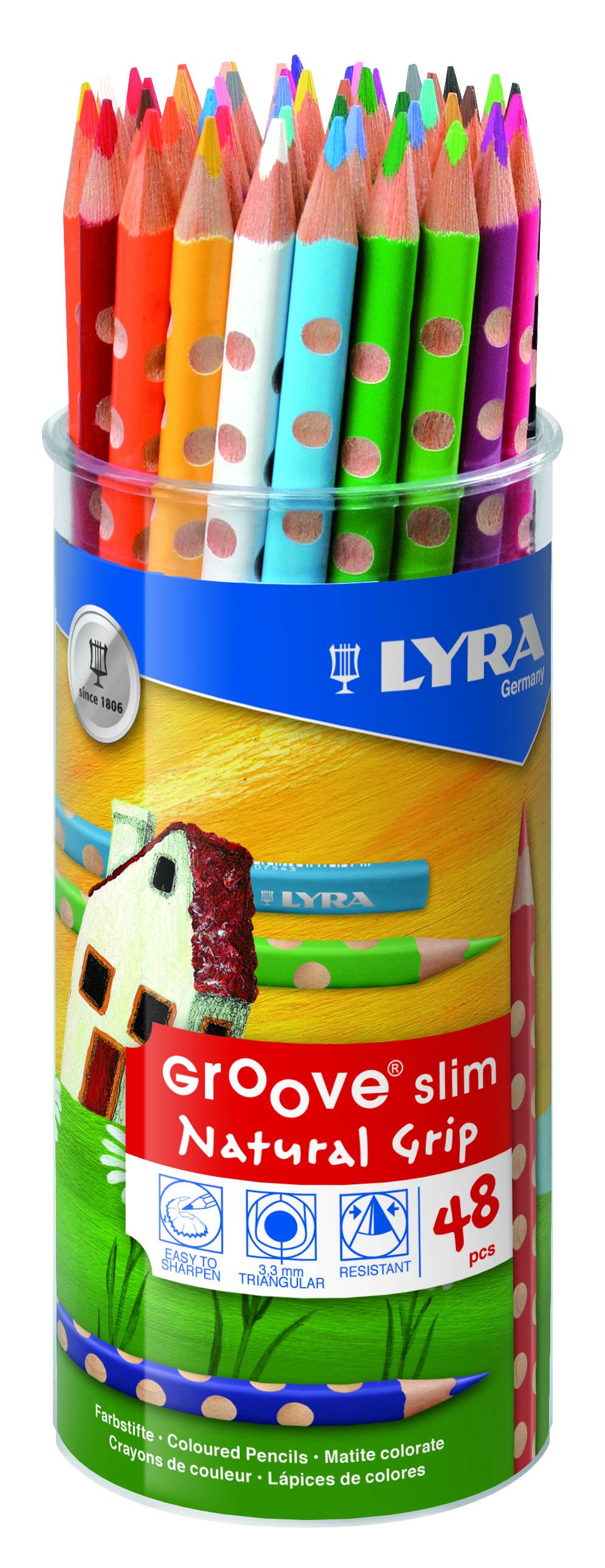 Цветни моливи 48бр Lyra Graduate