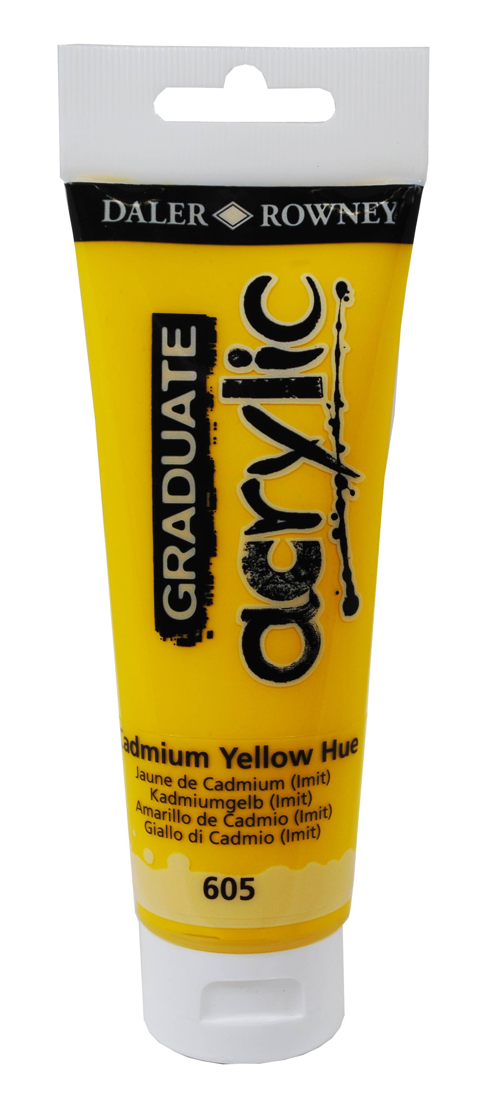 DALER ROWNEY Graduate Акрилна боя 120мл Cadmium Yellow Hue