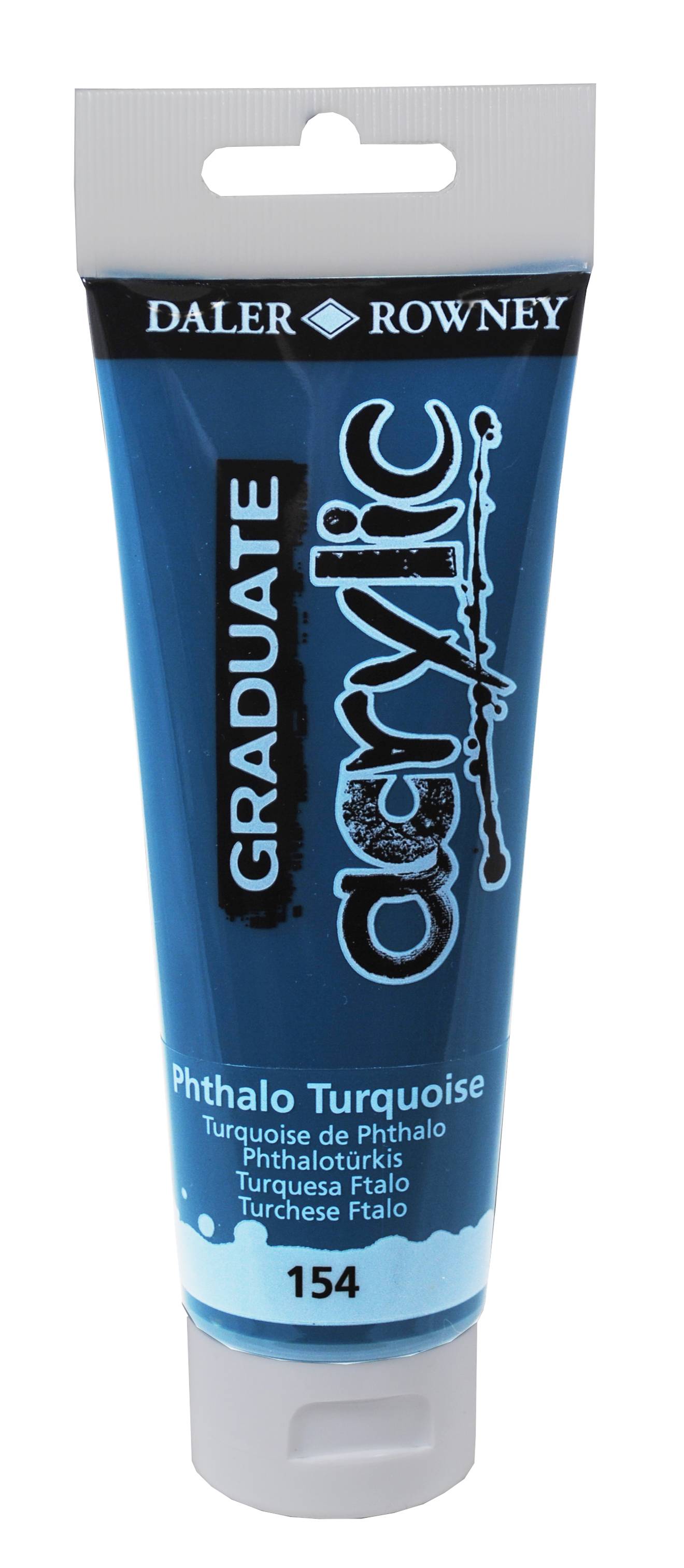 DALER ROWNEY Graduate Акрилна боя 120мл Phthalo Turquoise
