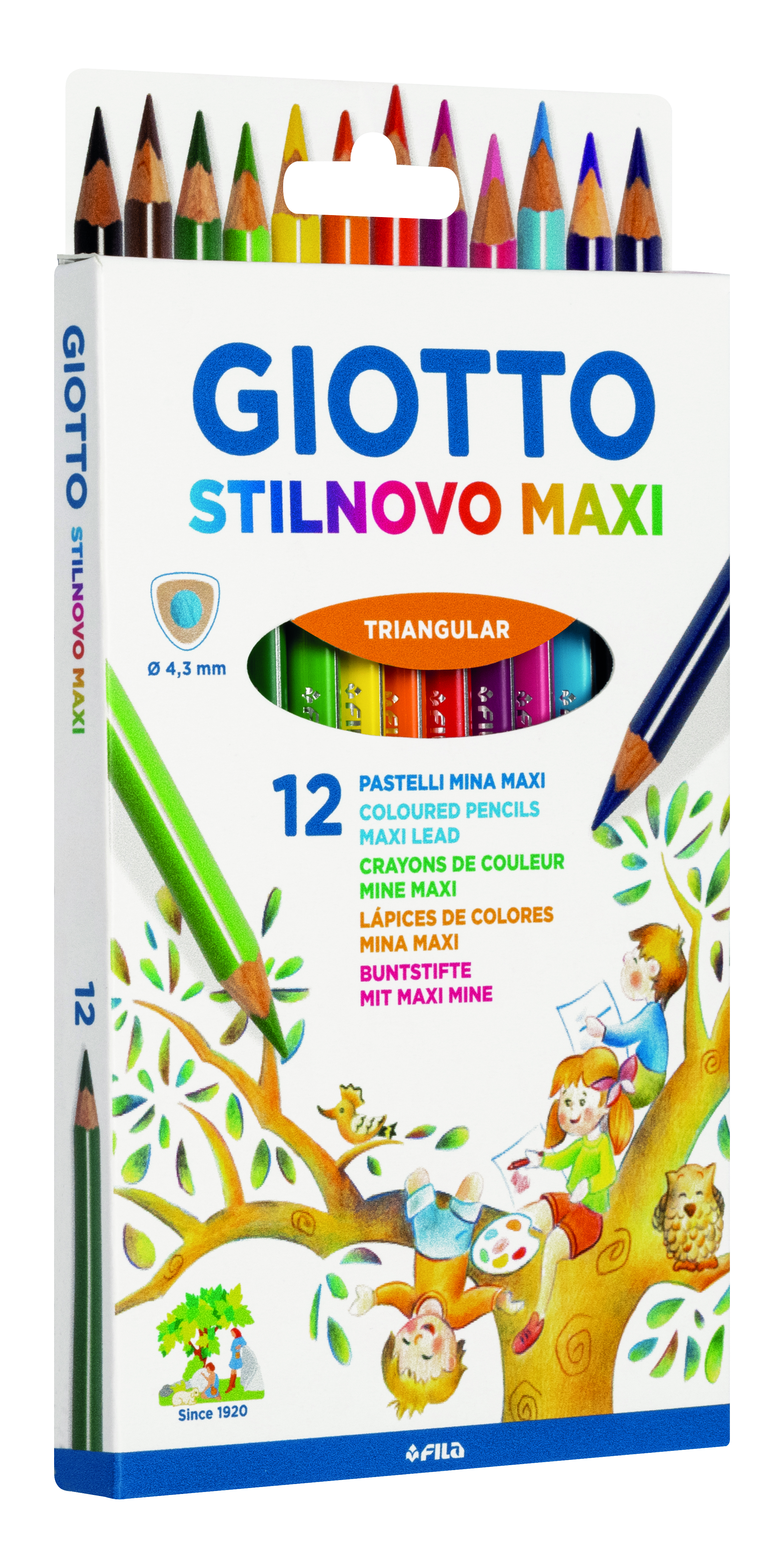 Giotto Stilnovo Maxi цветни моливи 12бр