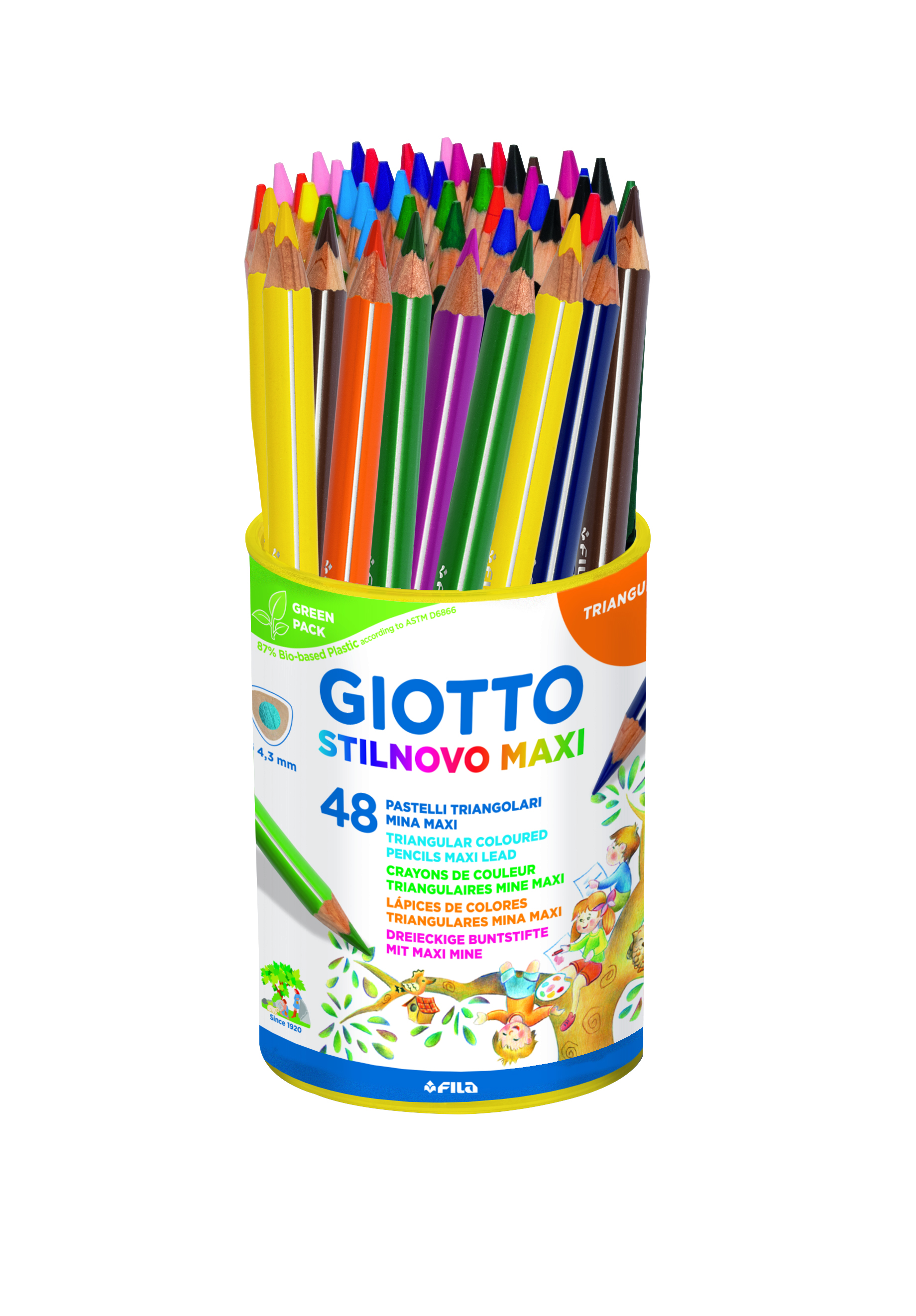 Giotto Stilnovo Maxi цветни моливи 48бр