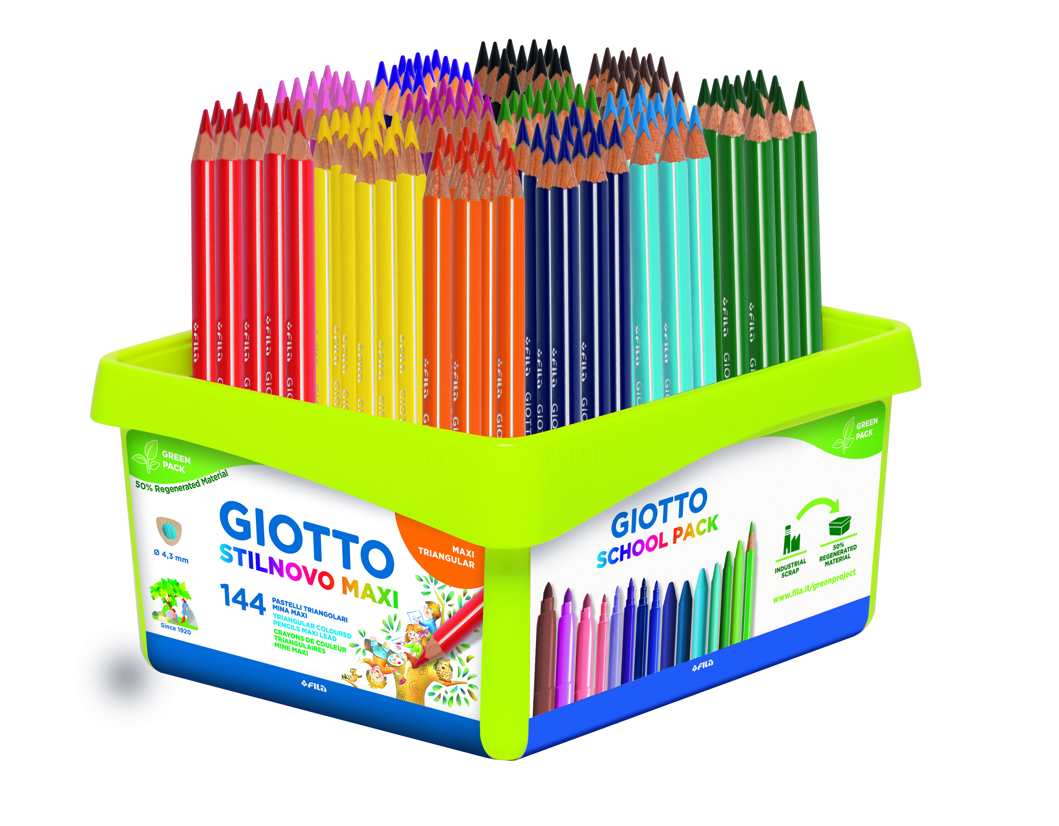 Giotto Stilnovo Maxi цветни моливи 144бр