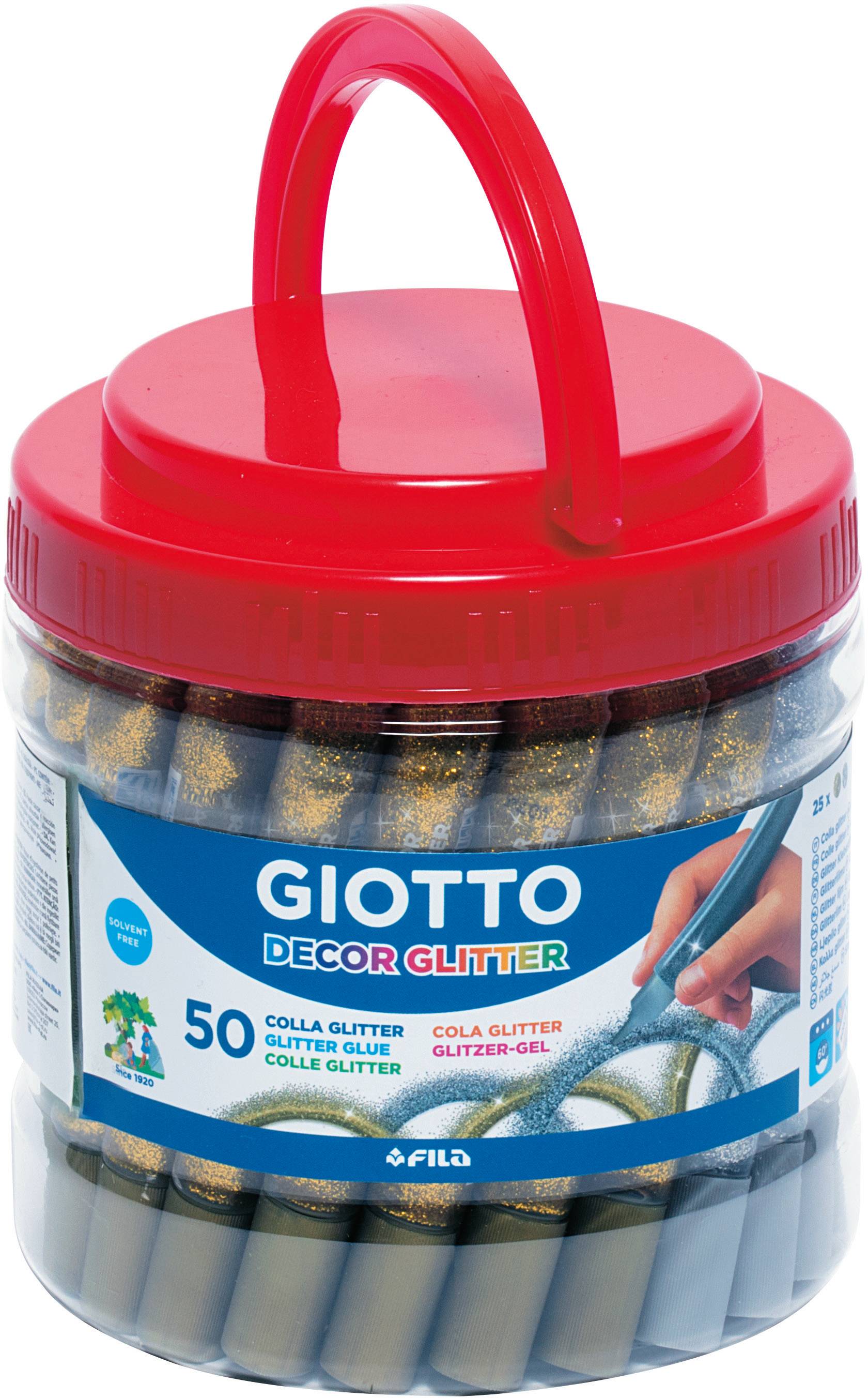 Giotto Decor Glitter Glue 50 бр. (злато-сребро)