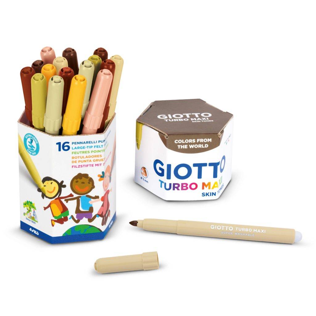 Ученически пакет Giotto Turbo Maxi Skin Tones 16бр