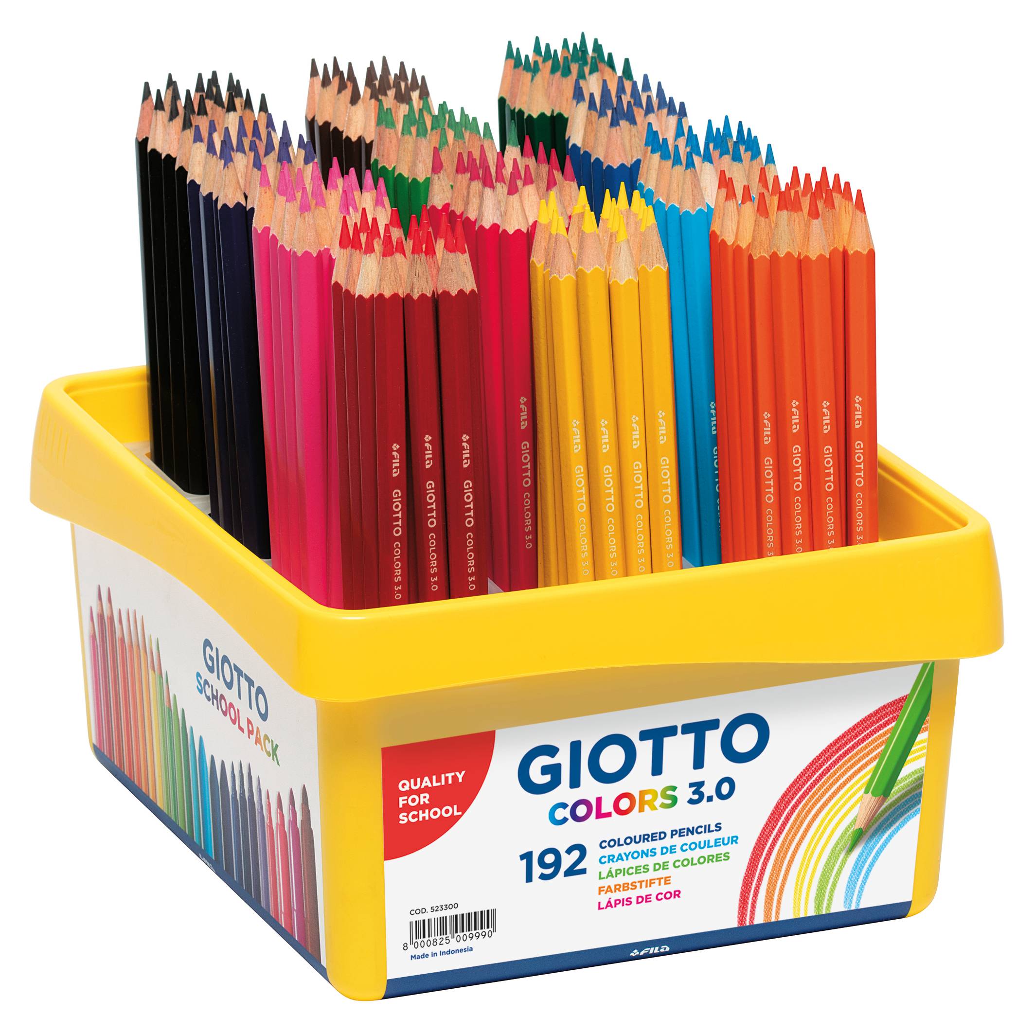 Giotto Colors 3.0 Цветни моливи Ученически комплект 192 бр