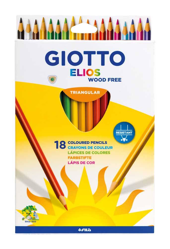 Цветни моливи Giotto Elios Tri 18 цвята