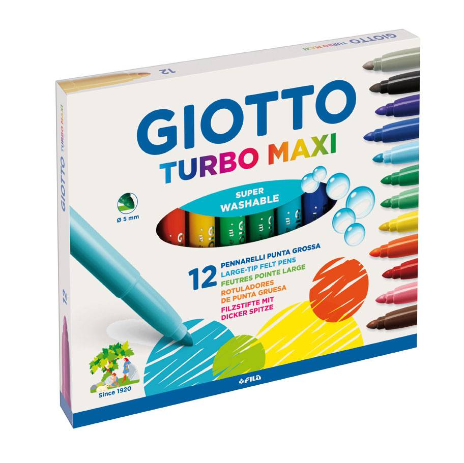 Флумастери Giotto Turbo Maxi 12бр