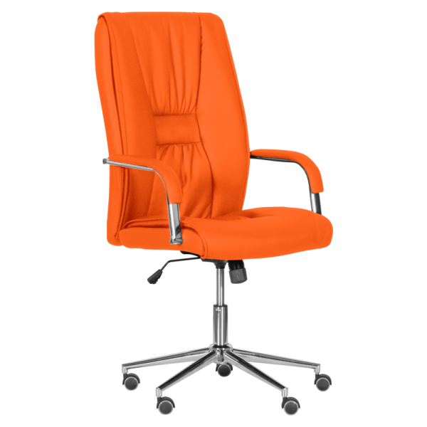 Директорски стол 6500-1 оранжев