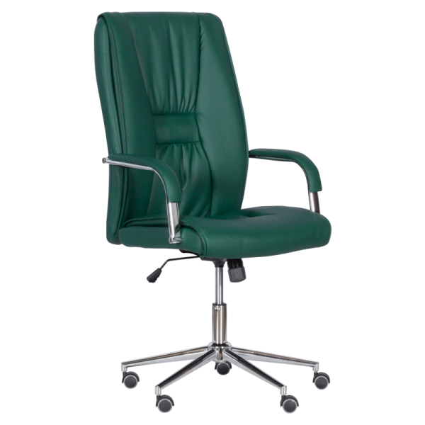 Директорски стол 6500-1 маслено зелен