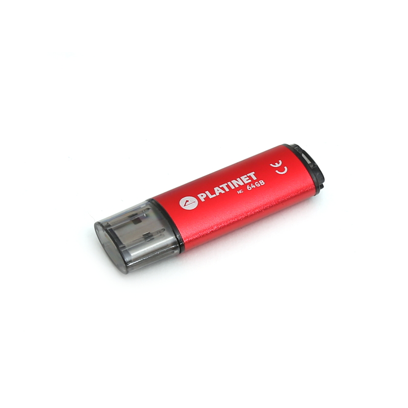USB памет Platinet Pendrive USB 2.0 V-Depo 64GB червена