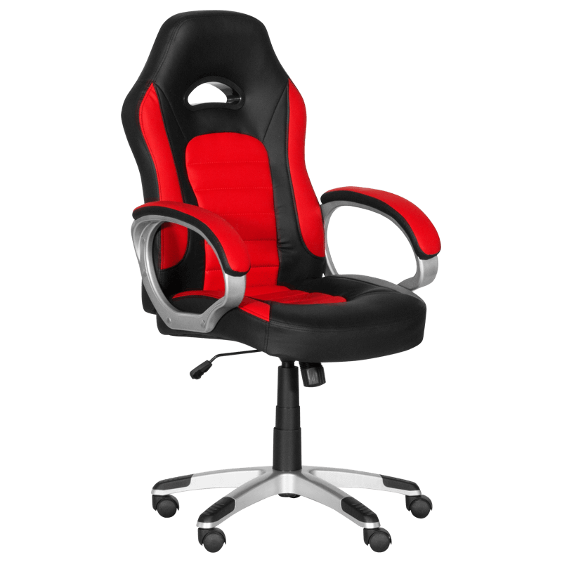 Геймърски стол 6191 червен-черен