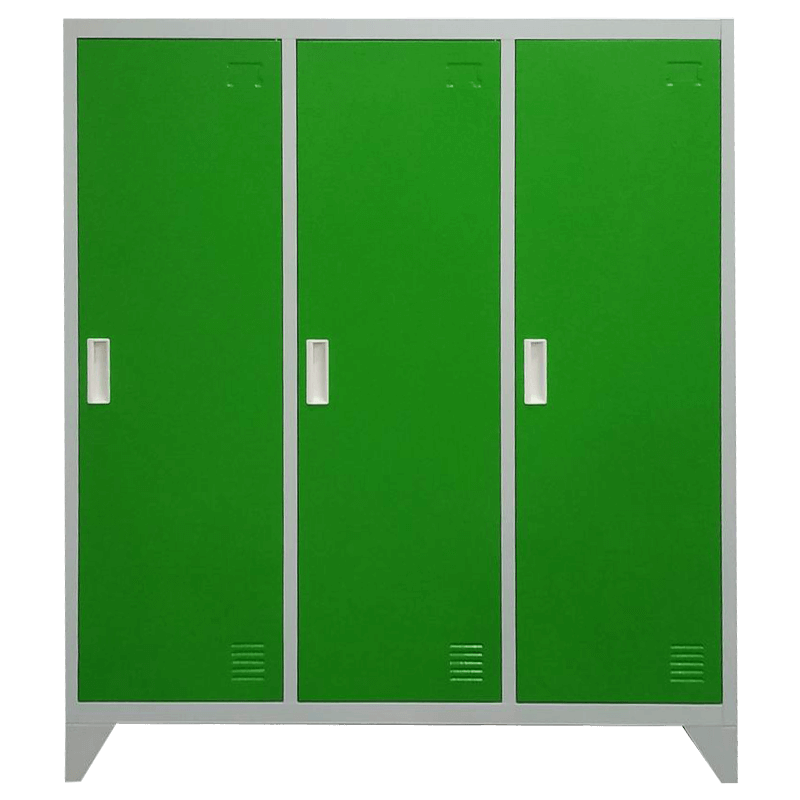 Метален гардероб зелено-сив 120/40/120см