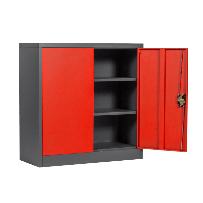 Метален шкаф червен-графит CR1239 90/40/92см