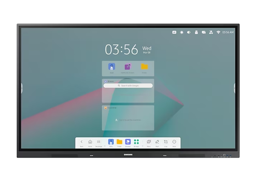 Интерактивен дисплей, Samsung Interactive E-Board WA65C 65" Android OS 350nit Digital Flipchart TOUCH , Mirroring, Wi-Fi, Black