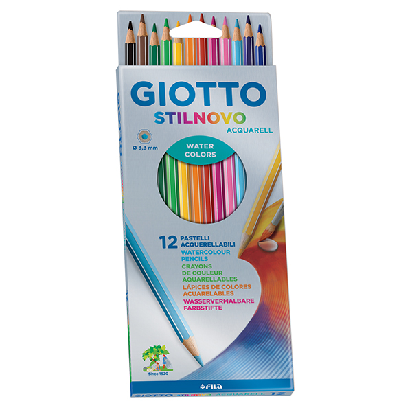 Цветни моливи Giotto Stilnovo Acquarell  12 цвята