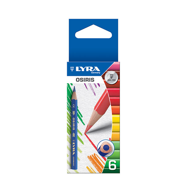 Цветни моливи Lyra Osiris 6 цвята