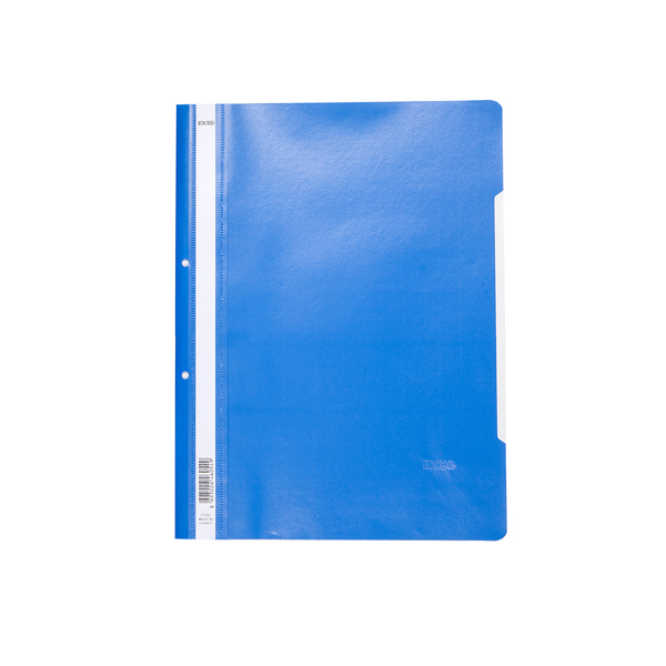 Папка PVC с перфорация А4 лукс светло син