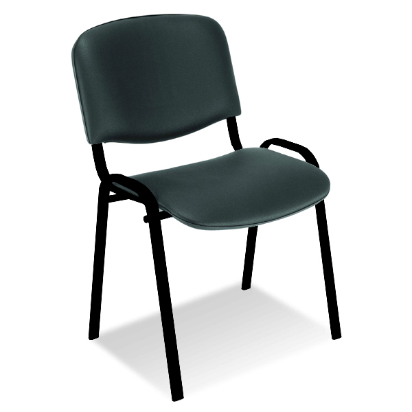Стол ISO Black изкуствена кожа, до 120кг., цвят  черен
