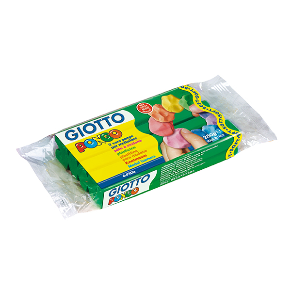 Пластилин Giotto Pongo Soft 250г.,  тъмно зелен