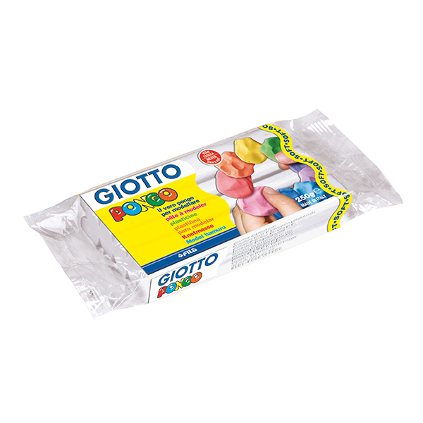 Пластилин Giotto Pongo Soft 250г., бял