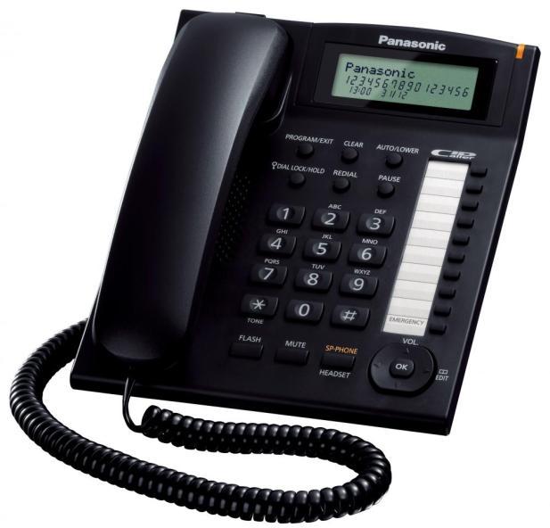 Стационарен телефон Panasonic TS 880FX - черен
