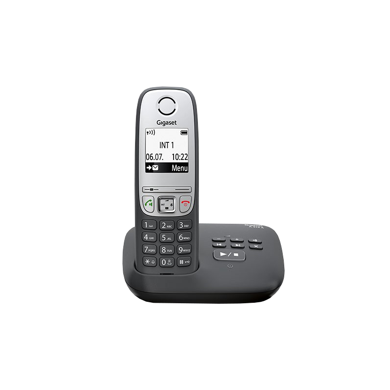 Безжичен DECT телефон Gigaset A415A - черен