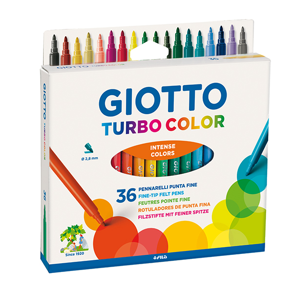 Флумастери Giotto Turbo Color 36 цвята