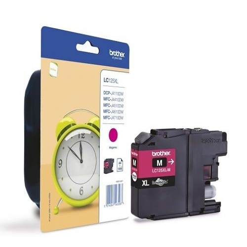 Brother LC-125XLM Ink Cartridge - High Capacity Magenta