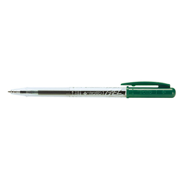 Автоматична гел химикалка Tratto 1 Gel 0,7мм. връх зелен