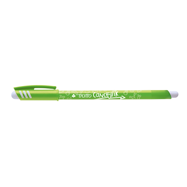 Химикалка с гума Tratto Cancellik  0,4мм., еднократна, изтриваемо мастило  светло зелен
