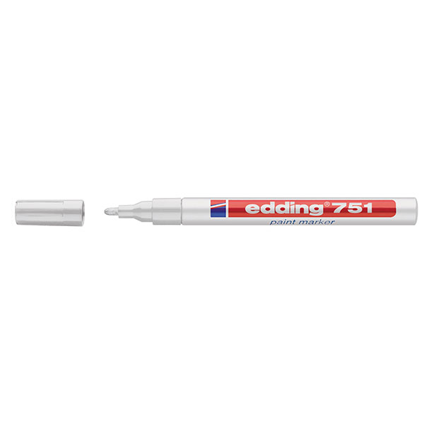 Paint маркер Edding 751 с объл връх 1-2мм.  бял