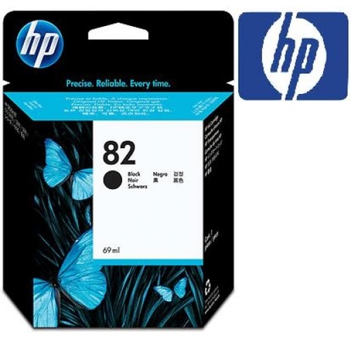 HP 82 69-ml Black DesignJet Ink Cartridge (CH565A)
