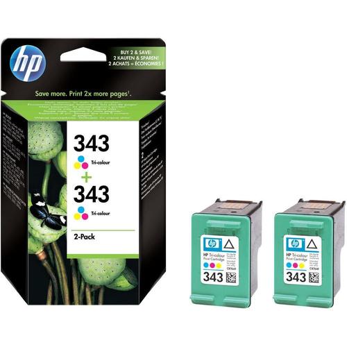 Консуматив HP 343 2-pack Tri-color Inkjet Print Cartridges