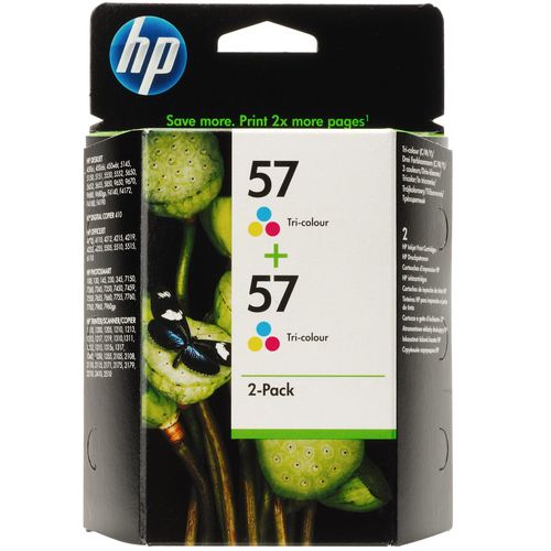 Консуматив HP 57 Tri-colour Inkjet Print Cartridge 2- pack (2xC6657AE)
