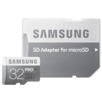 Samsung MicroSD card Pro series with Adapter, 32GB , Class10