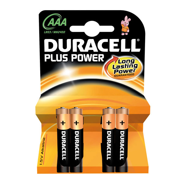 Батерия Duracell R03/AAA Алкална, 1.5V, 4 бр.