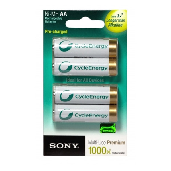 Батерия Sony Blue NHAAB4K R03/AAA Презареждаща 2000 mAh, 1.5V, 4 бр.