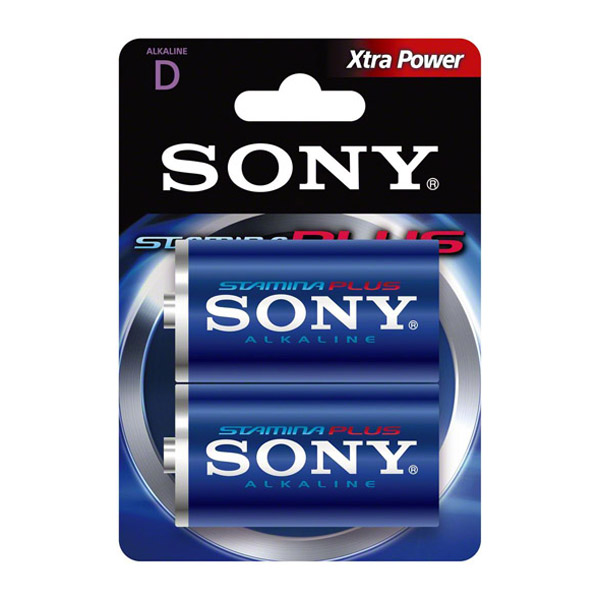 Батерия Sony Stamina Plus LR20/D Алкална, 1.5V
