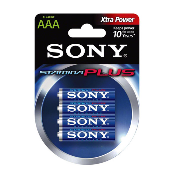 Батерия Sony Stamina Plus R03/AAA Алкална, 1.5V