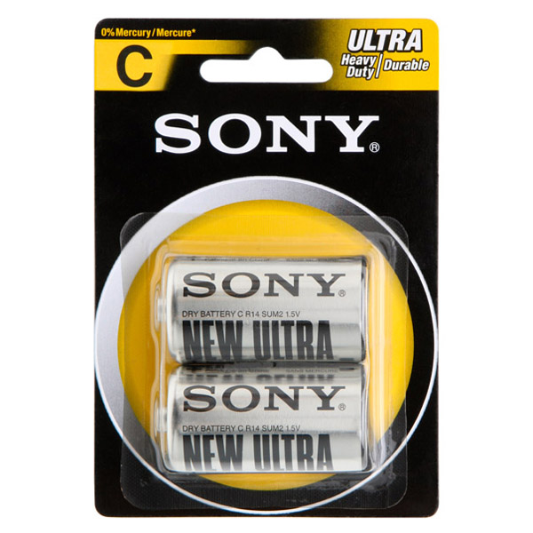 Батерия Sony Ultra Zinc R14/C 1.5V оп.2