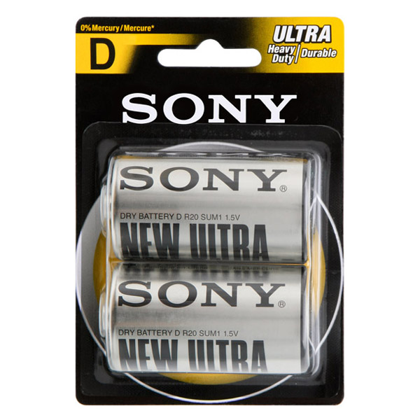 Батерия Sony Ultra Zinc R20/D 1.5V оп.2