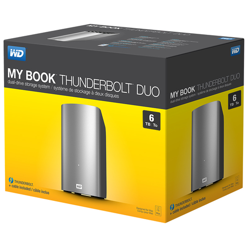 HDD 6TB My Book Thunderbolt Duo 2x3TB RAID + cable